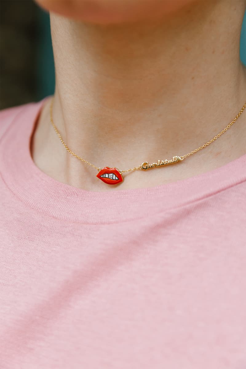 Gurls Talk Adwoa Aboah Astley Clarke lip necklace