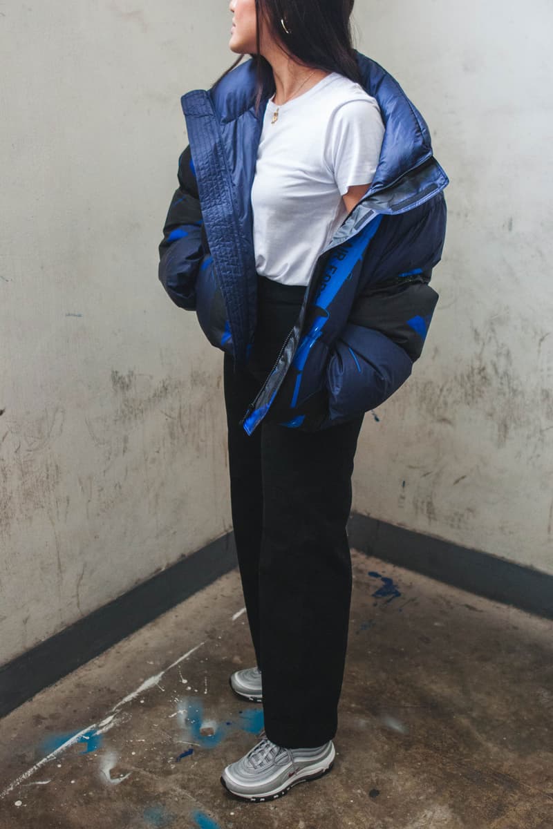 Hyein Seo Printed Down Bomber Jacket 2017 Fall Winter