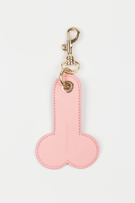 jw anderson penis keychain leather bubblegum