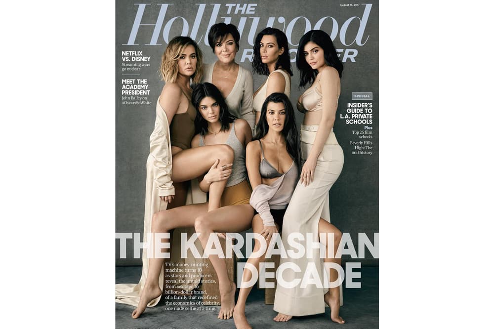 Kardashians Jenners The Hollywood Reporter 2017 August Cover