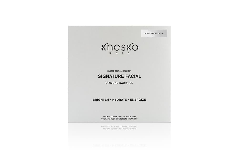 knesko diamond mask Radiance Signature Facial Set skincare unicorn