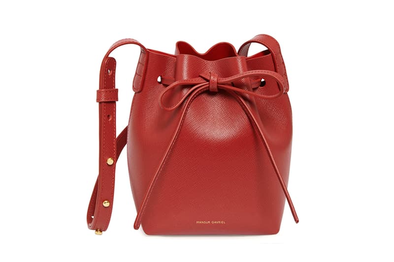 Mansur Gavriel Bucket Bag New Saffiano Colors Blush Teal Moss Flamma lady backpack tote