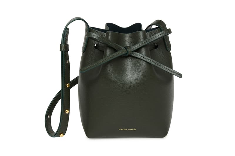 Mansur Gavriel Bucket Bag New Saffiano Colors Blush Teal Moss Flamma lady backpack tote