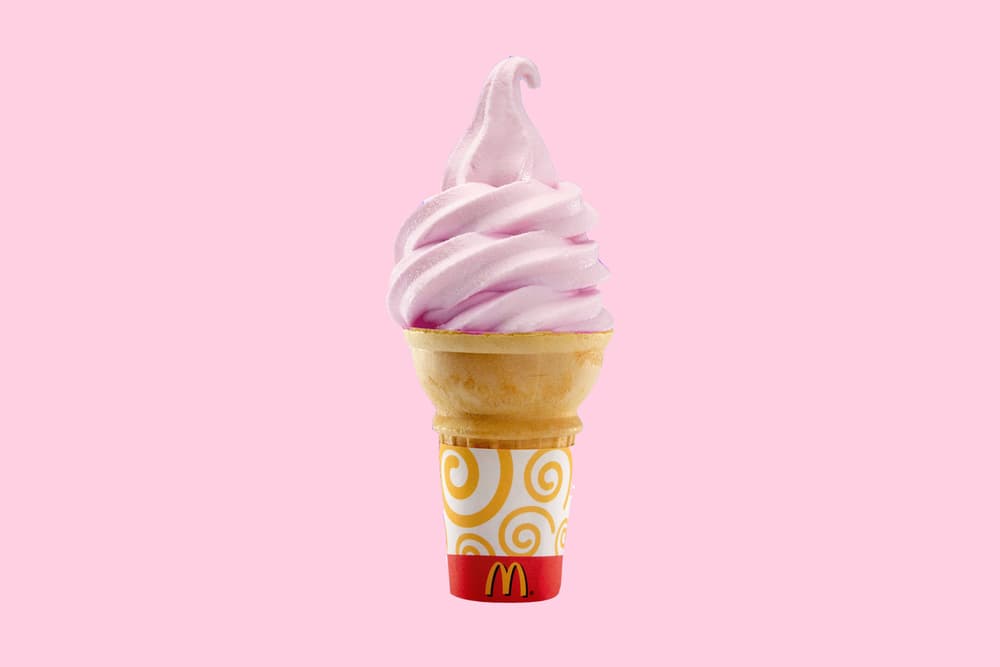 McDonald's Pink Soft Serve Lychee