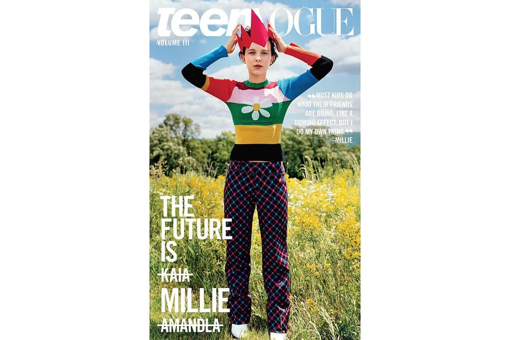 Millie Bobby Brown Teen Vogue 2017 September Issue Cover Stranger Things