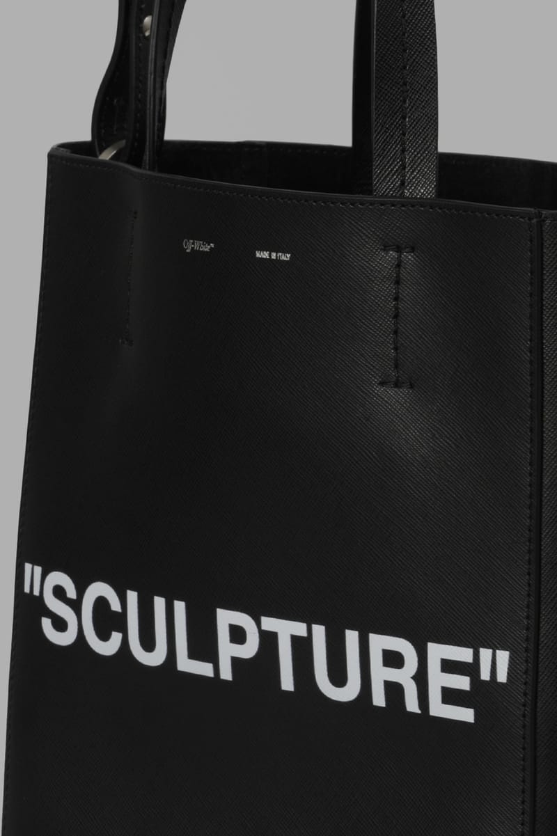 off white sculpture tote bag