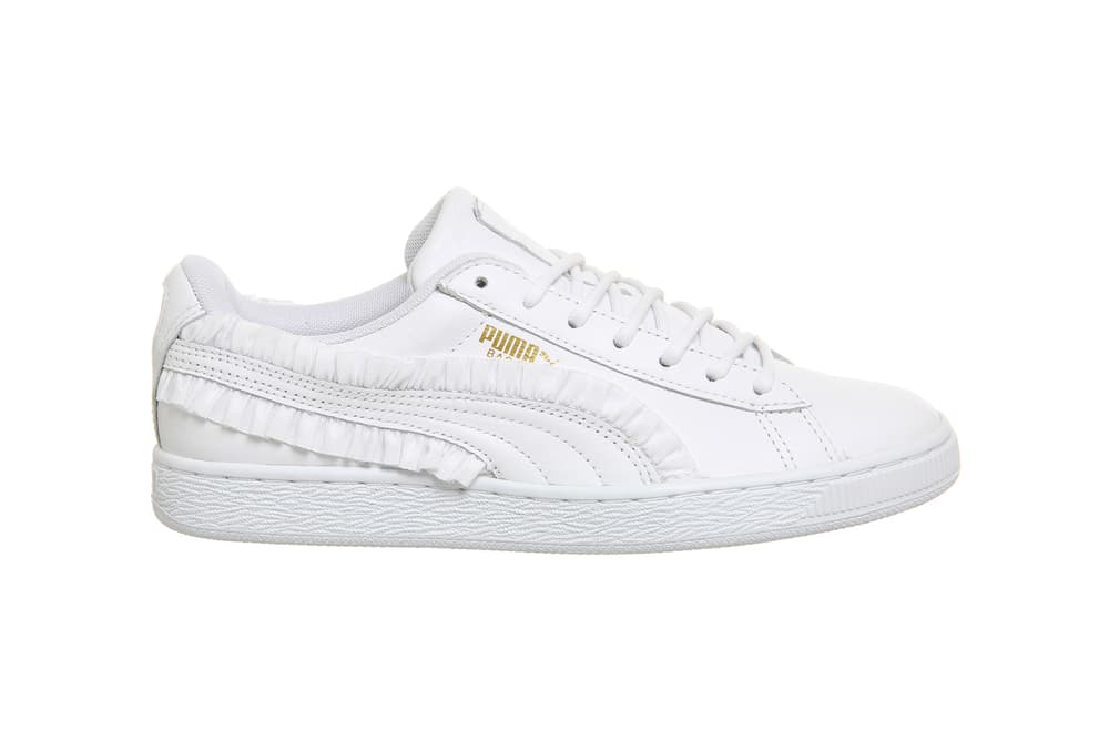 PUMA Basket Classic Frill Rose Gold Pink Cameo Brown White