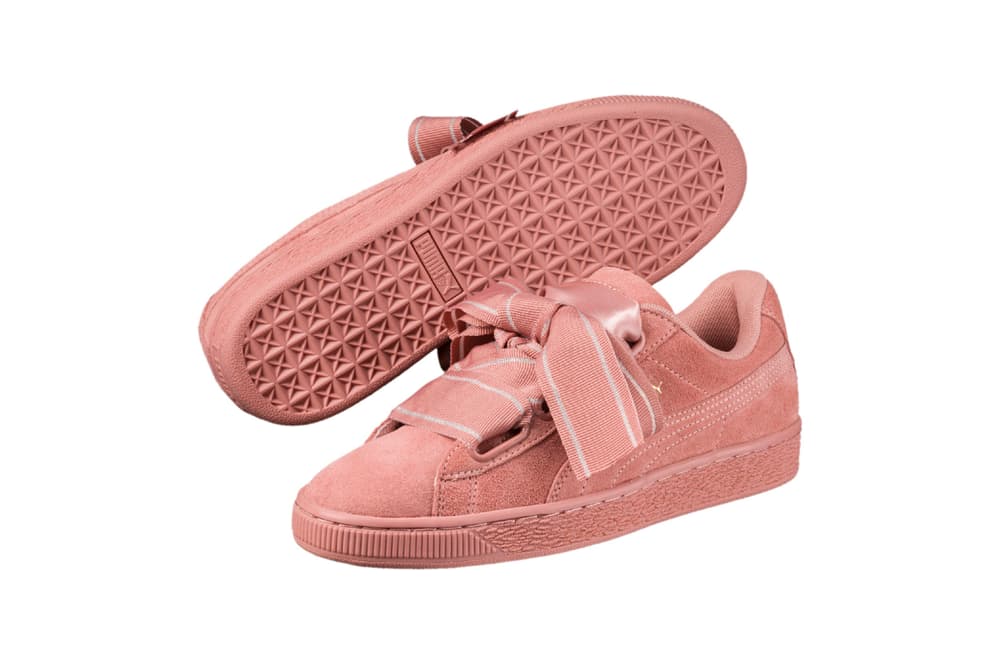 PUMA Suede Heart Satin II Cameo Brown Black
