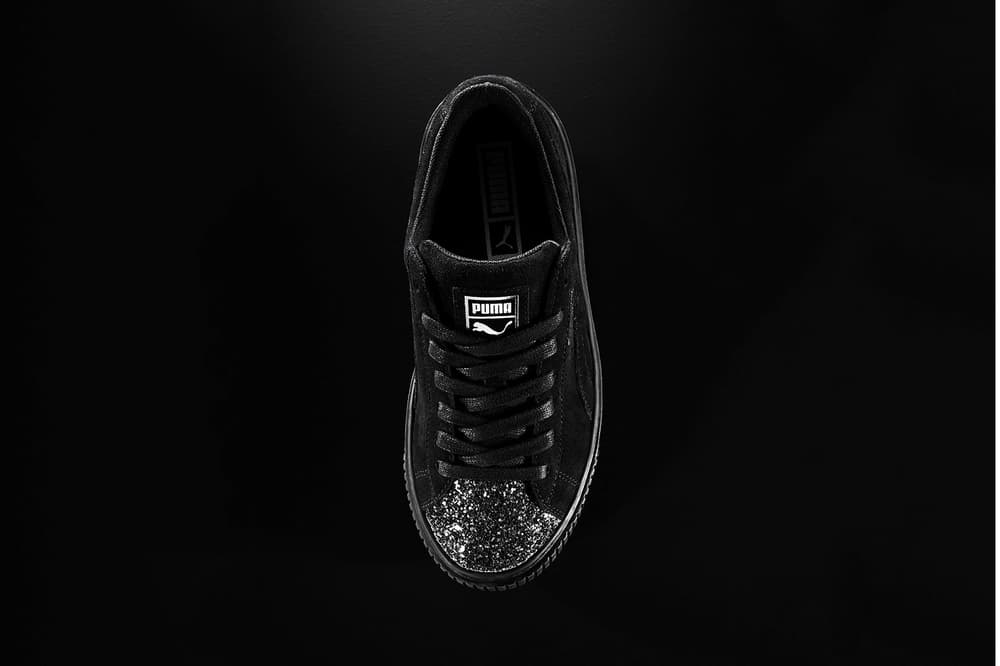 PUMA Suede Platform Crushed Jewel Pack Marshmallow Black