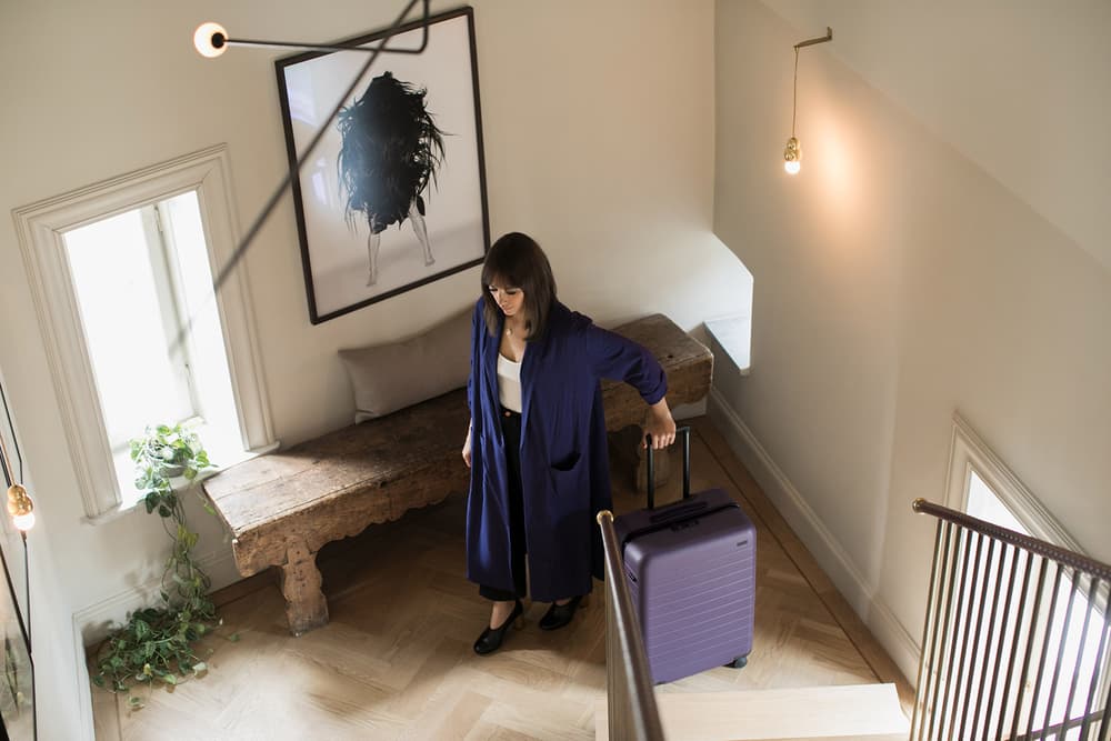 Rashida Jones Away Travel suitcase collaboration collection