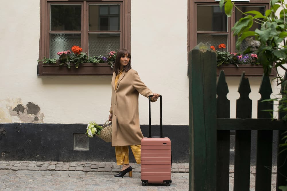 Rashida Jones Away Travel suitcase collaboration collection
