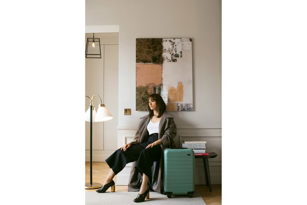 Rashida Jones Away Travel suitcase collaboration collection