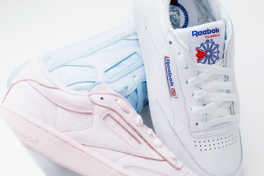 Reebok Club C 85 Closer Look Elm Pack Pastel Pink Blue White