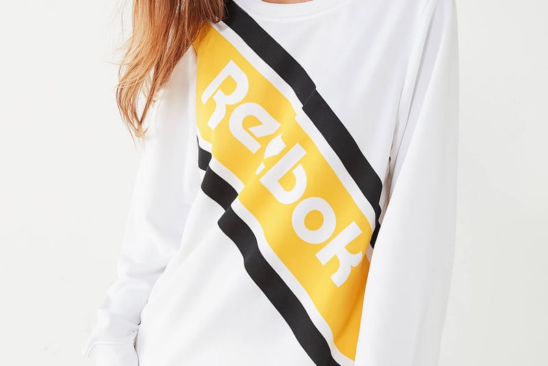 reebok sweatshirt white