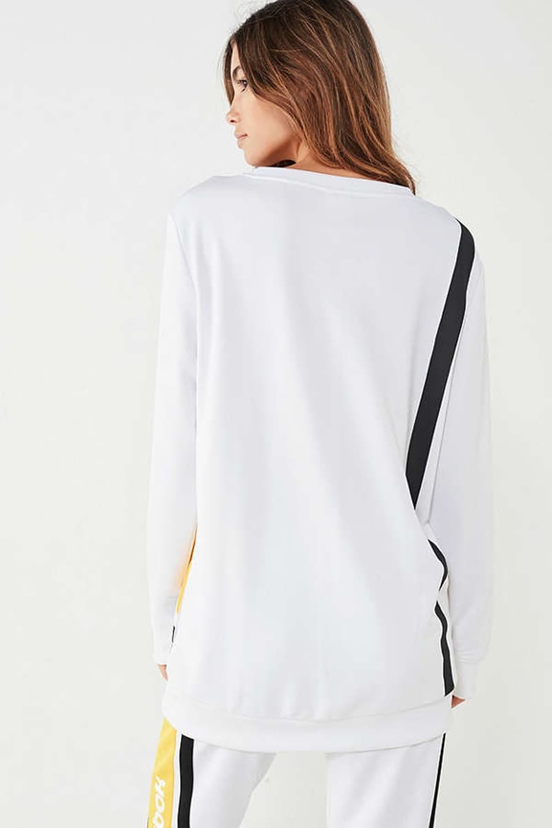 Reebook Crewneck Pullover Sweatshirt Sweatpants White