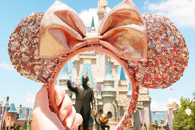 Rose Gold Minnie Mouse Ears 