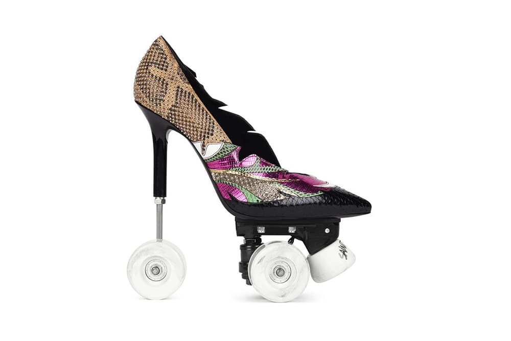 Saint Laurent Stiletto Roller Skates Heels