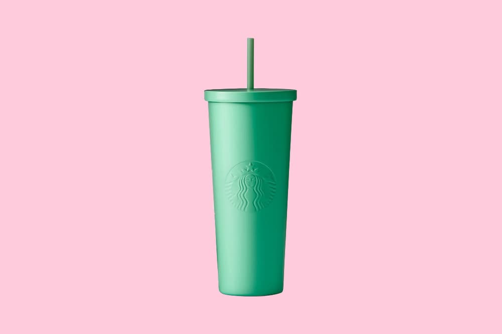 Starbucks Seafoam Green Stainless Steel Cold Cup