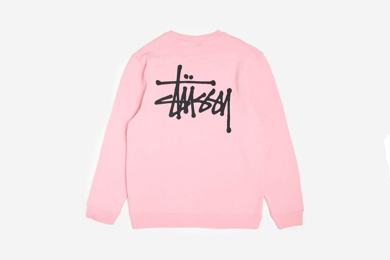 pink stussy jumper