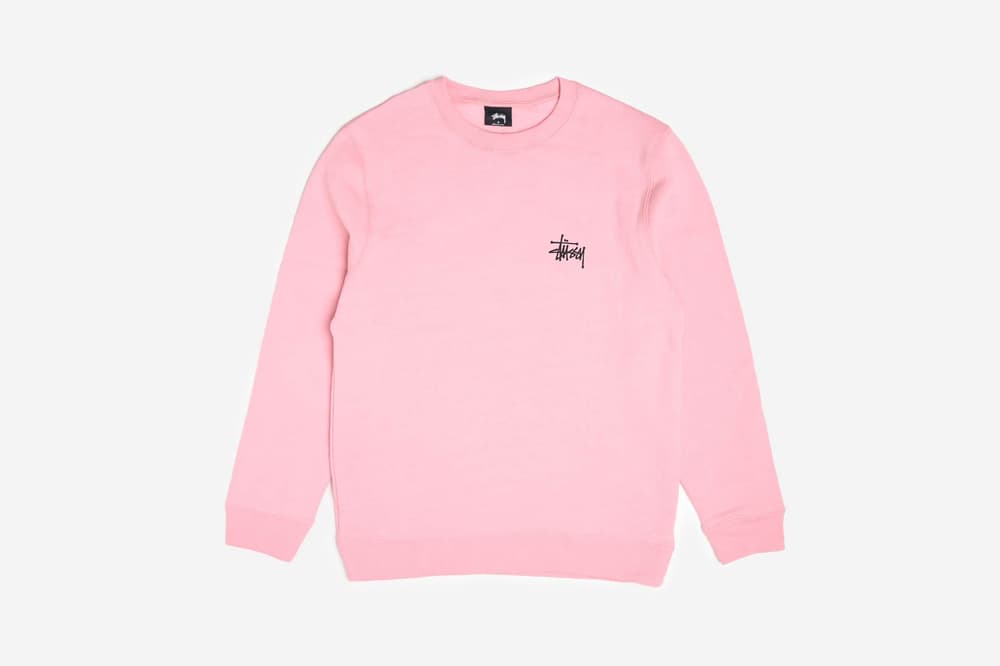 Stussy Basic Hood Crew Dusty Rose
