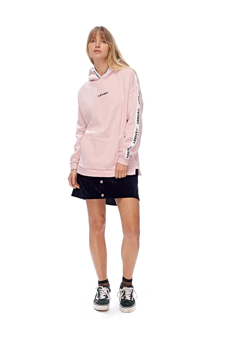 stussy women millennial pink puffer jacket 90s tracksuit
