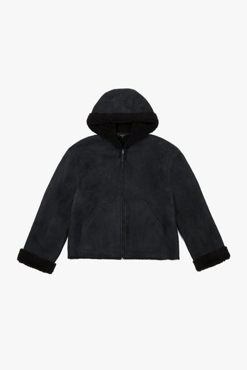 yeezy season shearling jacket