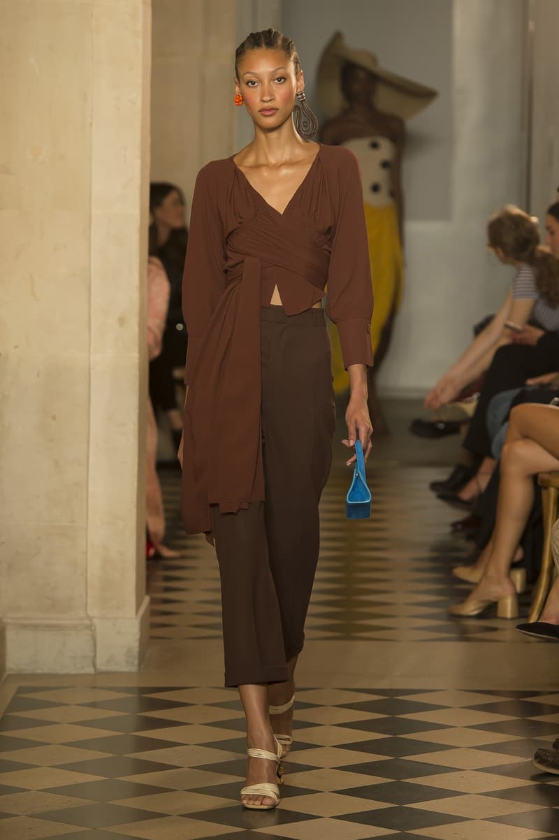 Jacquemus Spring Summer 2018 Show Collection Paris Fashion Week Runway Earthy Tones Accessories Hats Earrings Bags