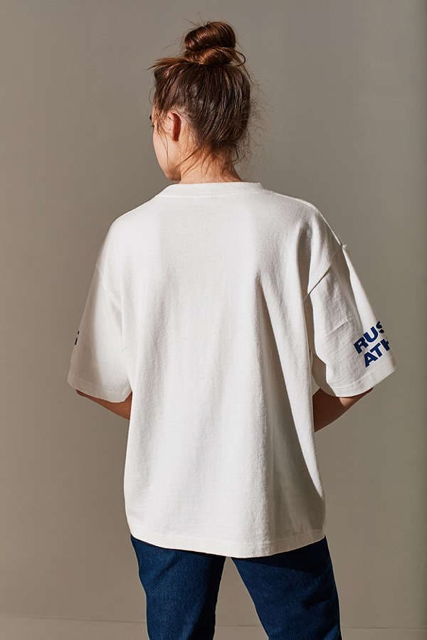 Russel Athletic X-Girl Logo T-Shirt Classic Retro Vintage Sporty Athletic Urban Outfitters Fashion Clothes Print