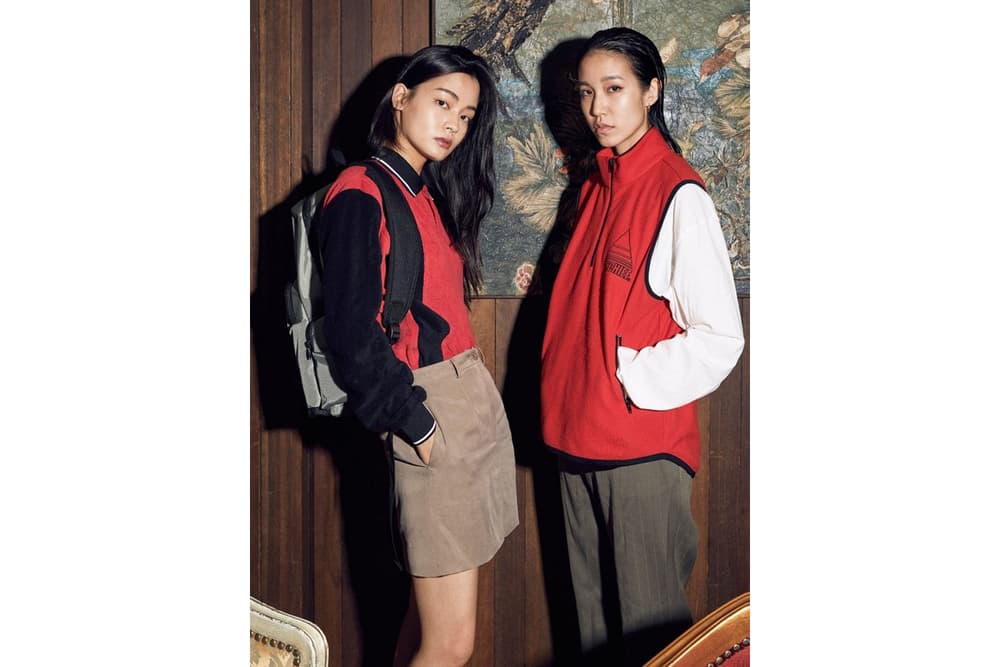 Mischief Korean Brand Edgy Fall Winter Collection Model 2017 Velvet Earthy Tones 90s Retro Color