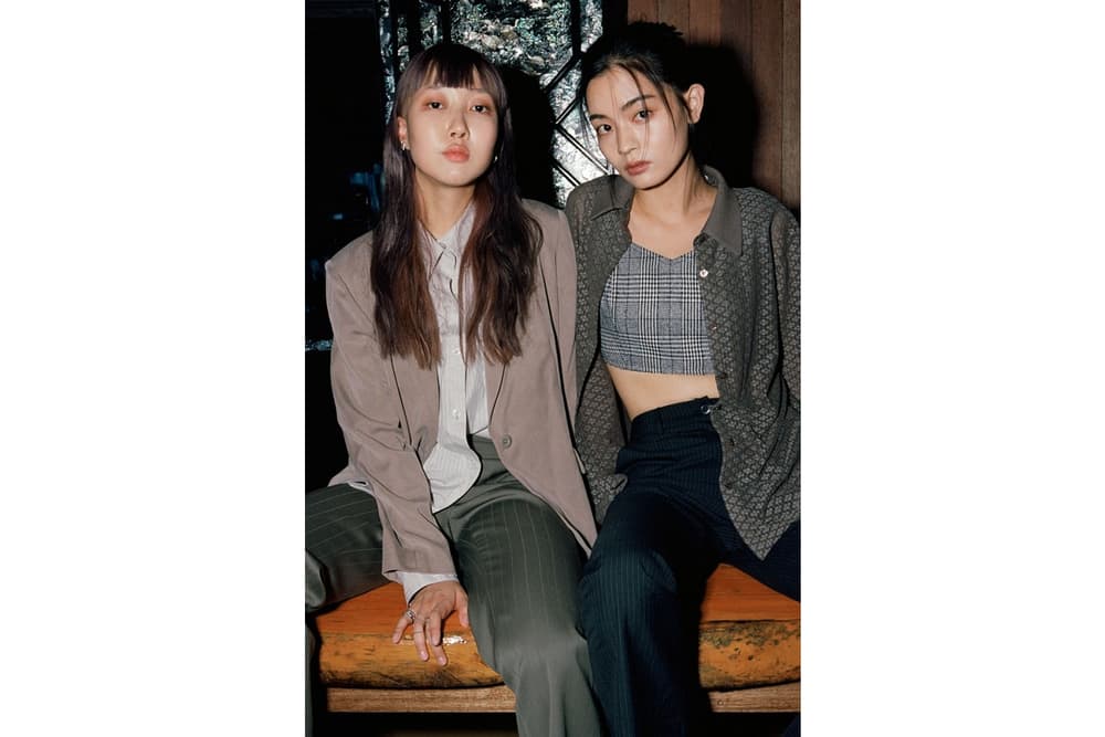 Mischief Korean Brand Edgy Fall Winter Collection Model 2017 Velvet Earthy Tones 90s Retro Color