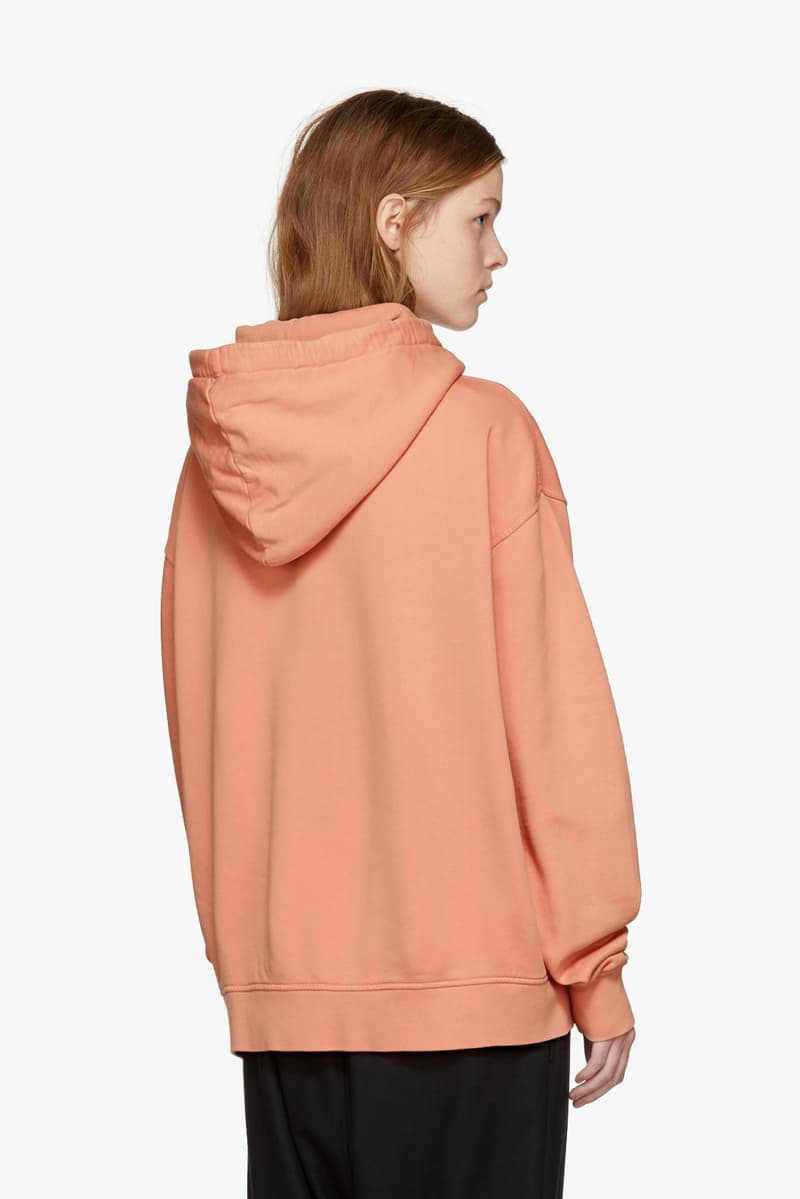 Acne Studios Pink Yala Hoodie SSENSE Fashion Clothes Fall Jacket Sweatshirt Hood Peach