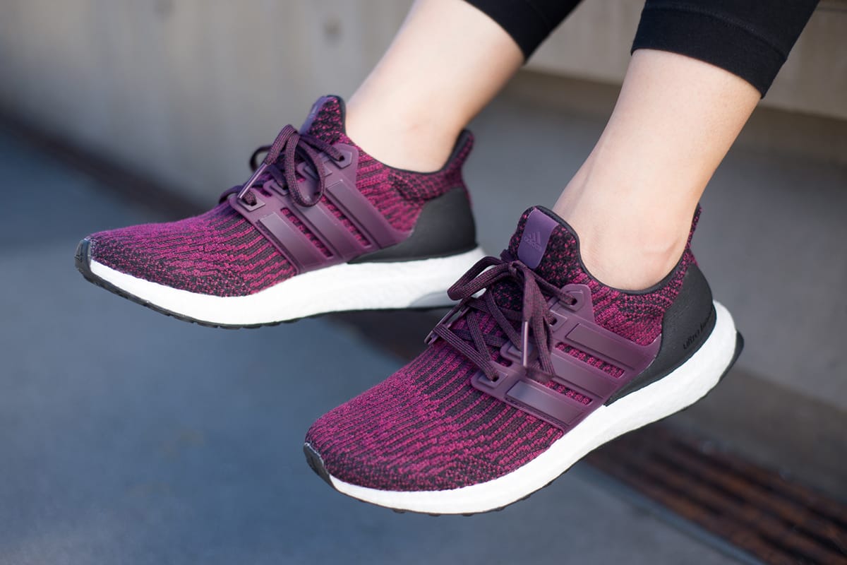 red and purple ultra boost
