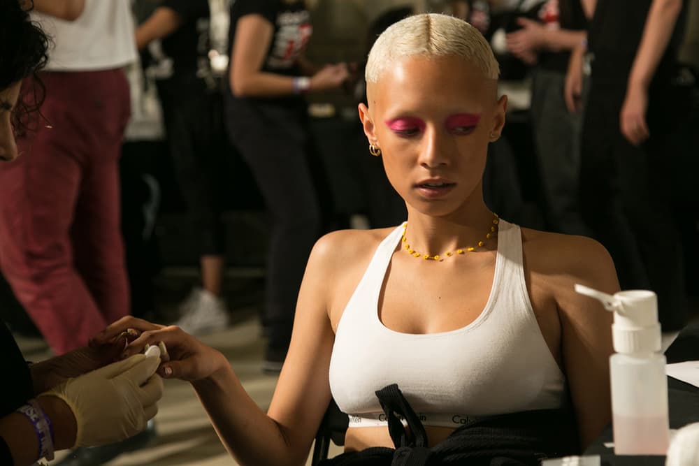 House of Holland Henry 2018 spring summer backstage beauty london fashion week LFW