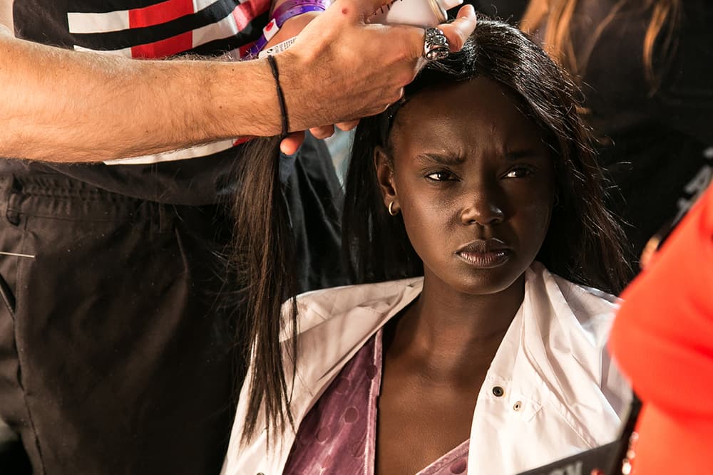 House of Holland Henry 2018 spring summer backstage beauty london fashion week LFW