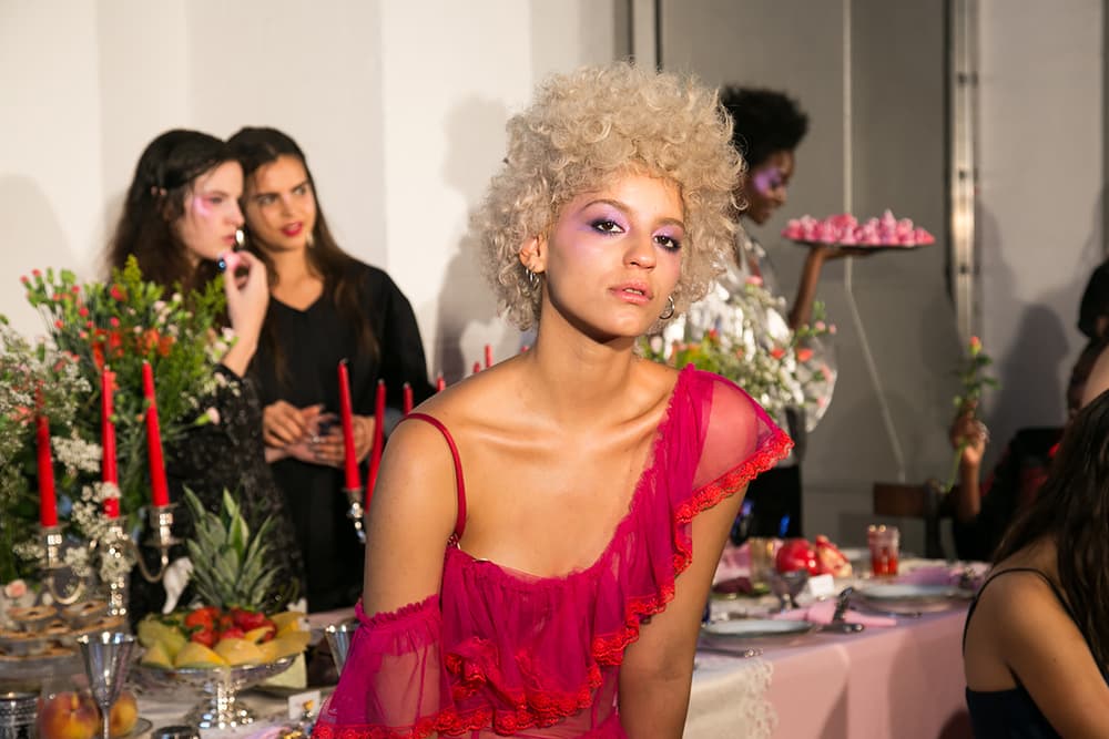 Clio Peppiatt 2018 Spring Summer Backstage London Fashion Week