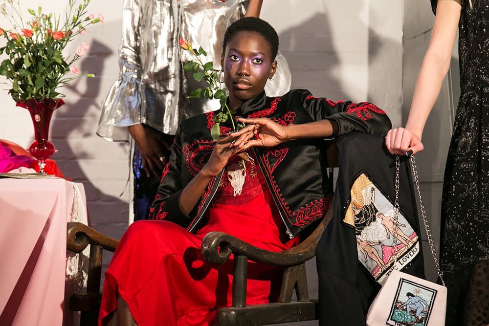 Clio Peppiatt 2018 Spring Summer Backstage London Fashion Week