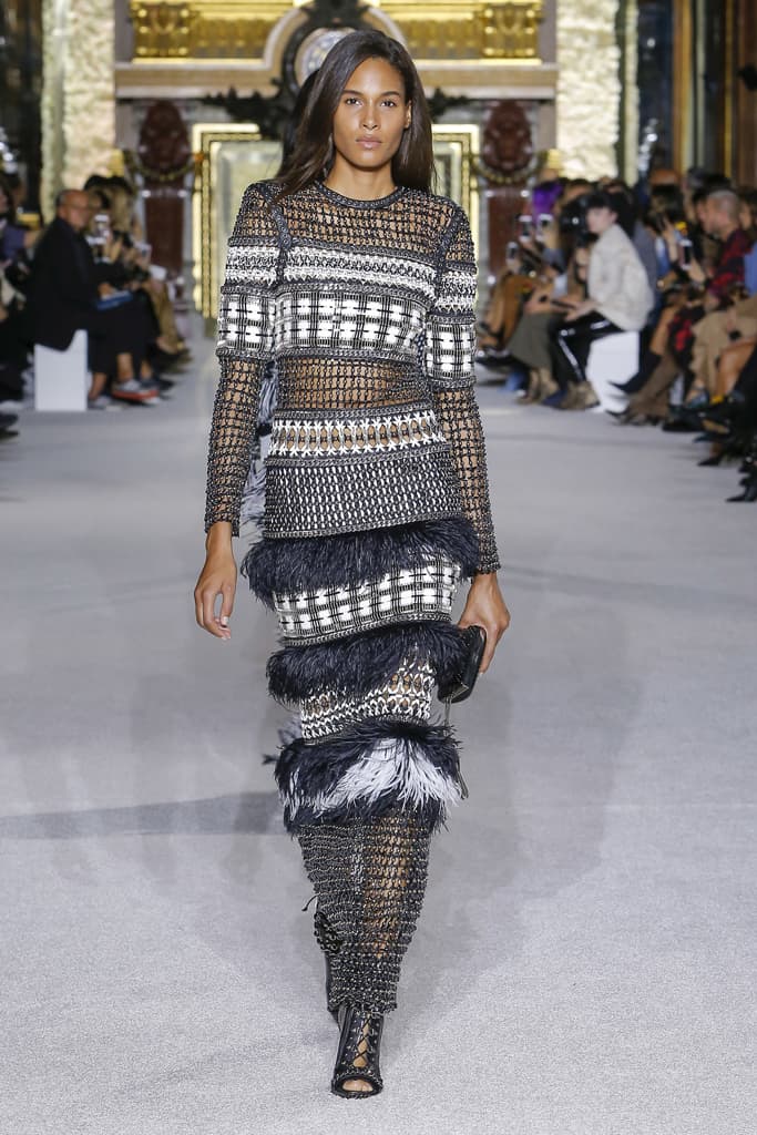 Balmain Spring Summer 2018 Runway Show PFW Paris Fashion Week Olivier Rousteing Jourdan Dunn Elsa Hosk Army