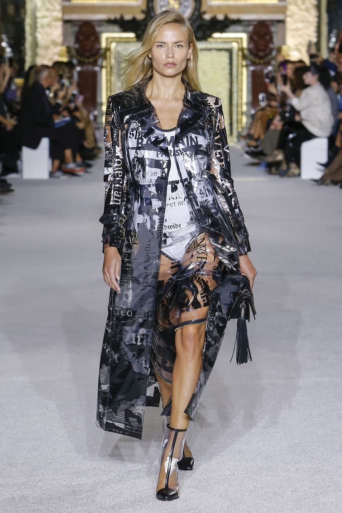 Balmain Spring Summer 2018 Runway Show PFW Paris Fashion Week Olivier Rousteing Jourdan Dunn Elsa Hosk Army