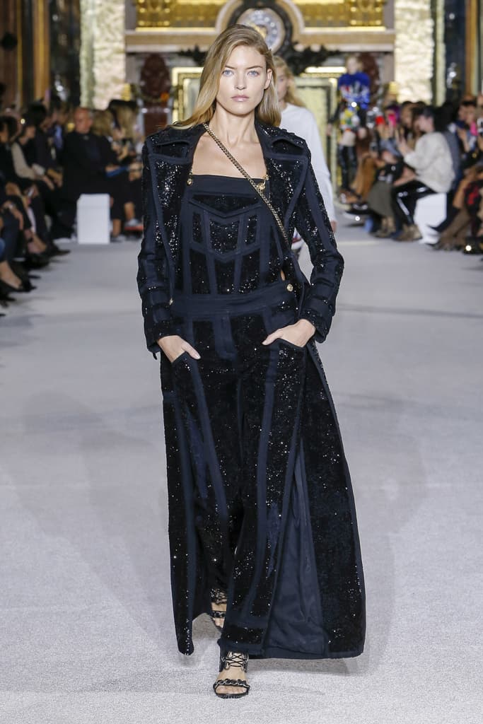 Balmain Spring Summer 2018 Runway Show PFW Paris Fashion Week Olivier Rousteing Jourdan Dunn Elsa Hosk Army