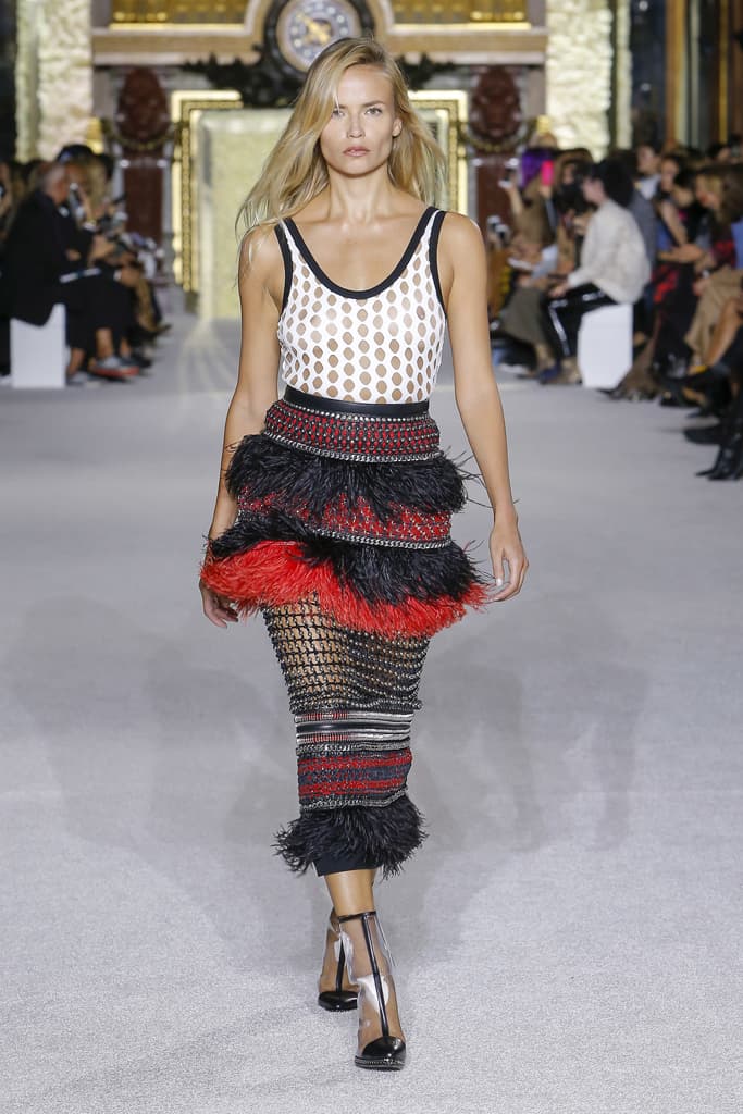 Balmain Spring Summer 2018 Runway Show PFW Paris Fashion Week Olivier Rousteing Jourdan Dunn Elsa Hosk Army