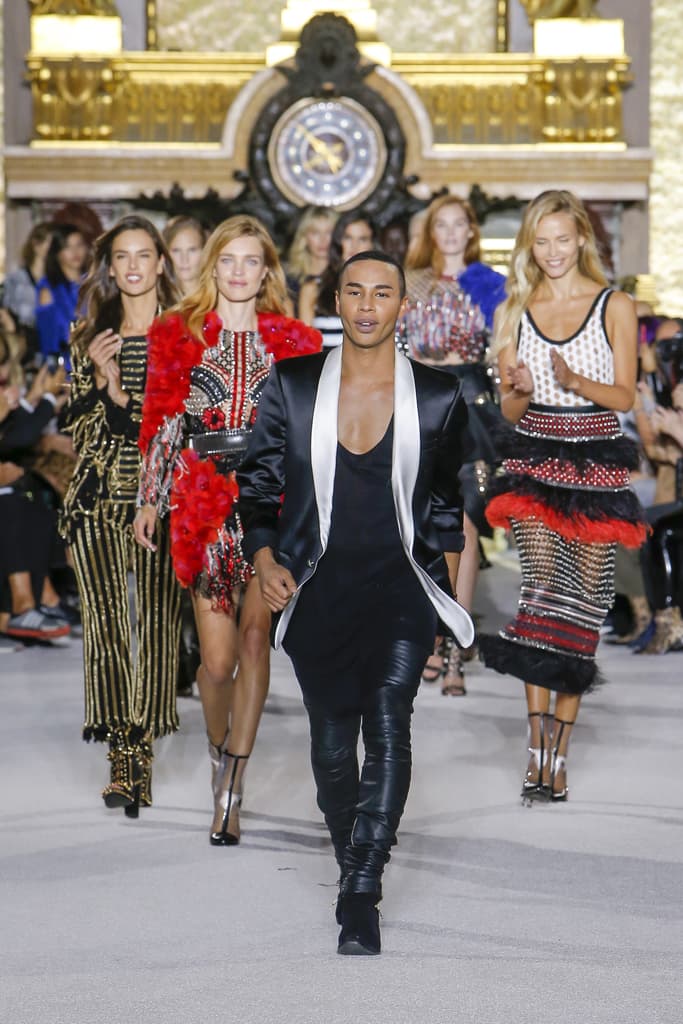 Balmain Spring Summer 2018 Runway Show PFW Paris Fashion Week Olivier Rousteing Jourdan Dunn Elsa Hosk Army