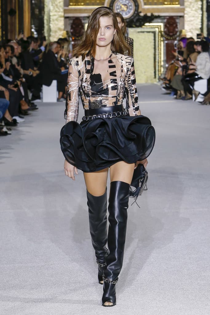 Balmain Spring Summer 2018 Runway Show PFW Paris Fashion Week Olivier Rousteing Jourdan Dunn Elsa Hosk Army