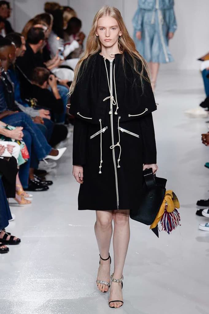 Raf Simons Calvin Klein 2018 Spring Summer Fashion Show NYFW New York Fashion Week Colorblocking Silk Leather