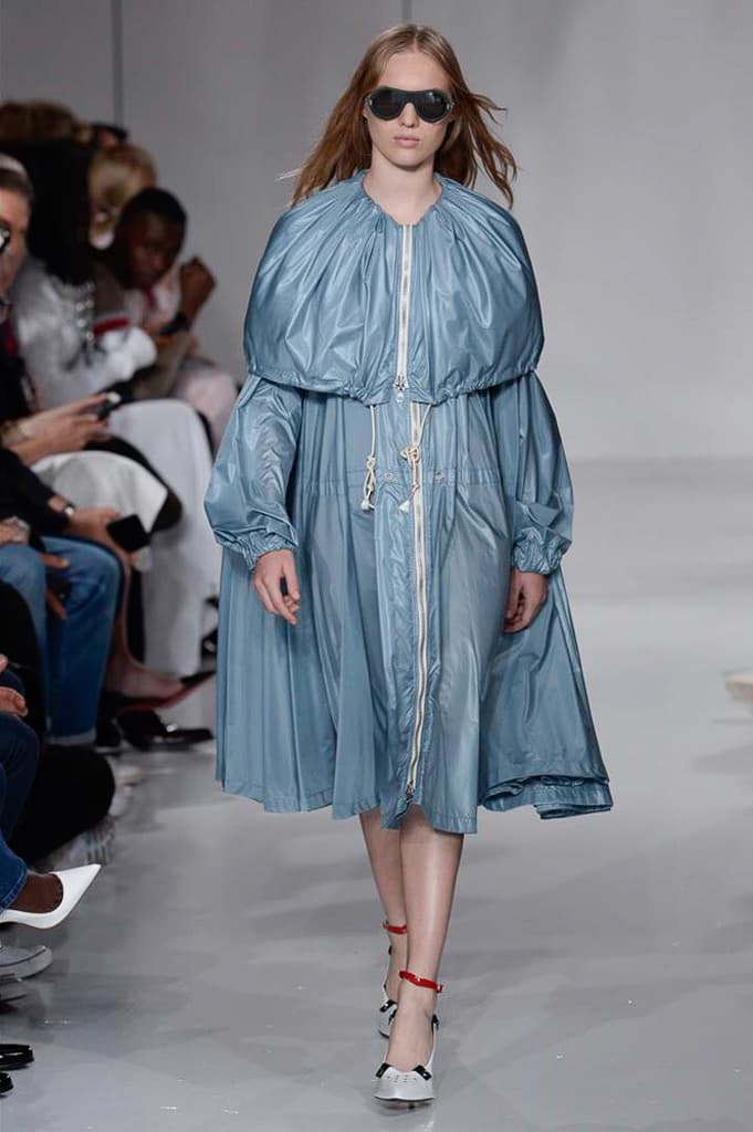 Raf Simons Calvin Klein 2018 Spring Summer Fashion Show NYFW New York Fashion Week Colorblocking Silk Leather