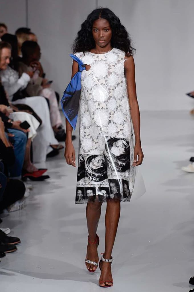 Raf Simons Calvin Klein 2018 Spring Summer Fashion Show NYFW New York Fashion Week Colorblocking Silk Leather