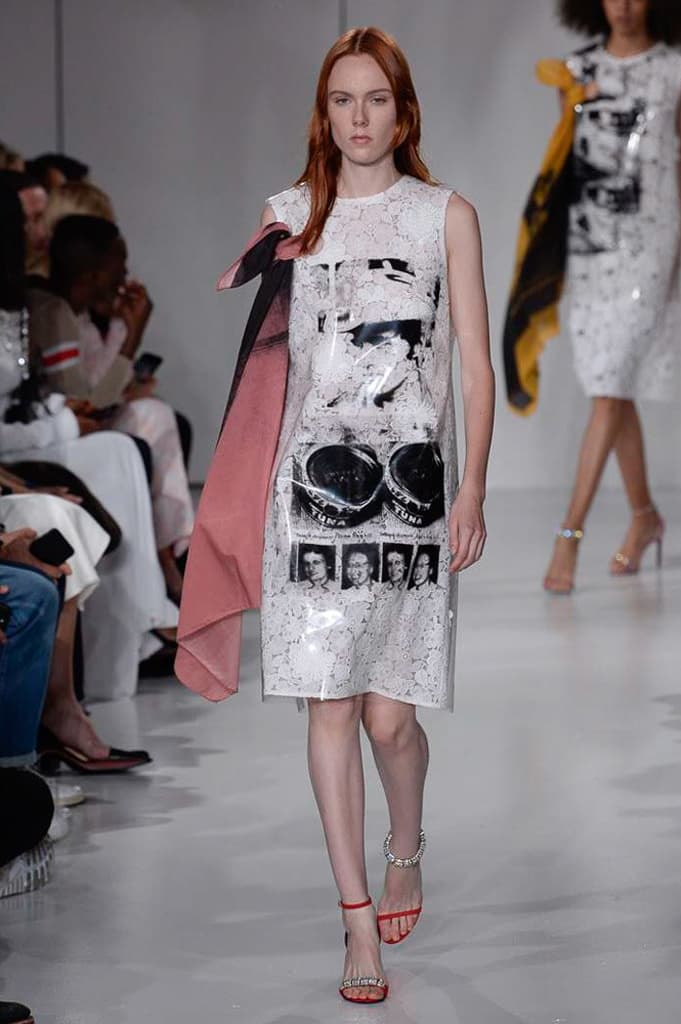 Raf Simons Calvin Klein 2018 Spring Summer Fashion Show NYFW New York Fashion Week Colorblocking Silk Leather