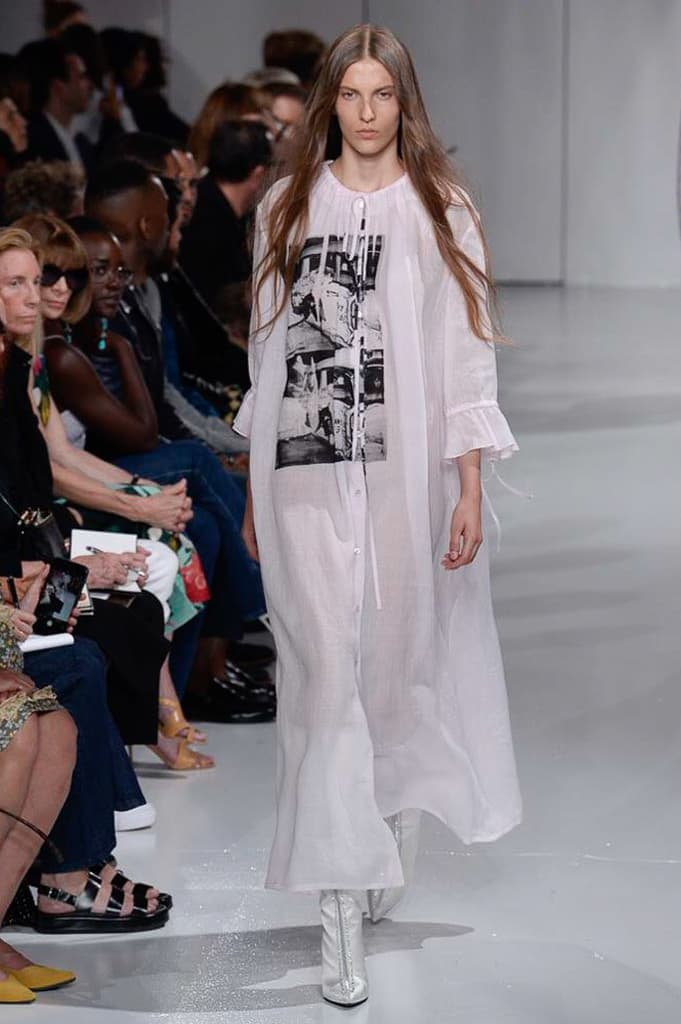 Raf Simons Calvin Klein 2018 Spring Summer Fashion Show NYFW New York Fashion Week Colorblocking Silk Leather