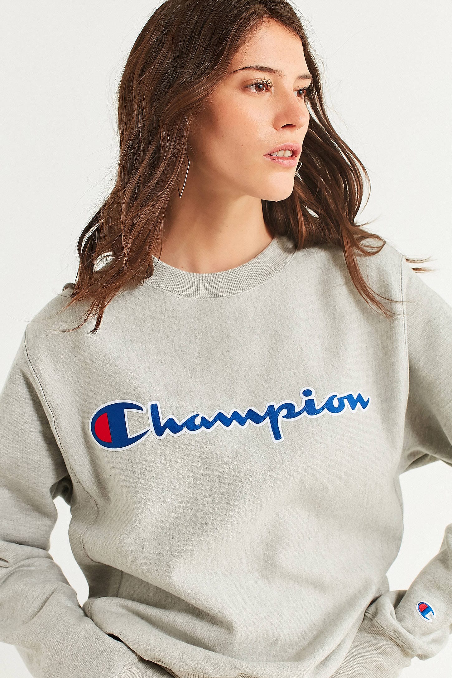 champion script crew sweatshirt