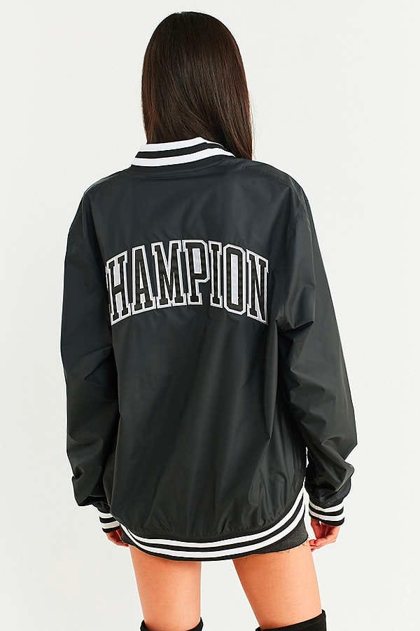 champion satin baseball jacket