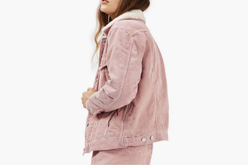 Pink Corduroy Skirt
